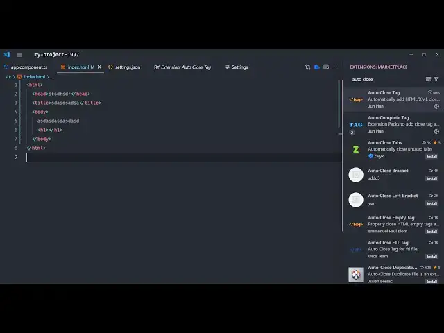 Video thumbnail for How to Enable Auto Close Tags in Visual Studio Code