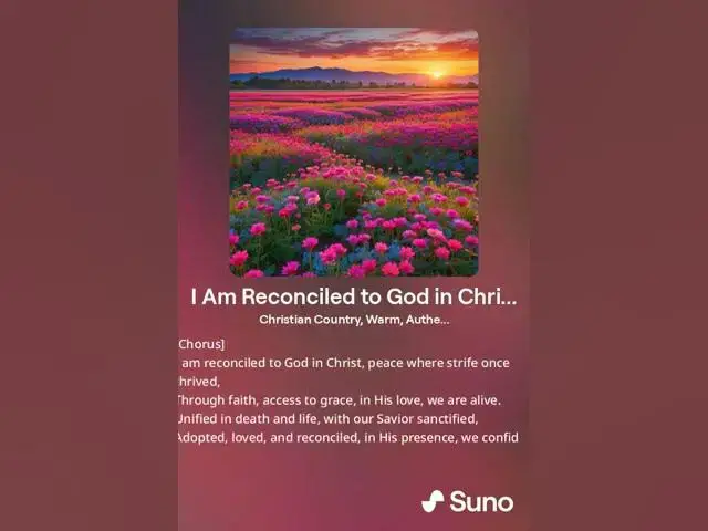 Video thumbnail for I Am Reconciled to God in Christ #countrygospelsongs #christiansongs #gospelsongs