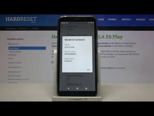 'Video thumbnail for How to Check Device Specification in MOTOROLA E6 Play – Find Device Info'
