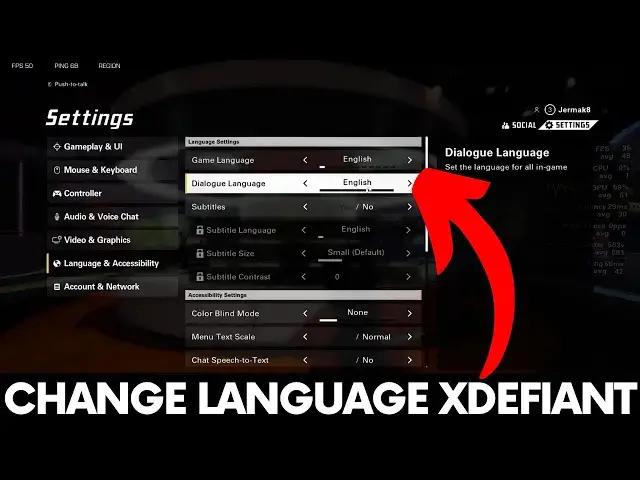 'Video thumbnail for How to Change Language on XDefiant - Edit in Game Language'