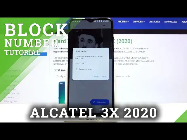 'Video thumbnail for How to Reject Number in ALCATEL 3X 2020 - Contact Blacklist'
