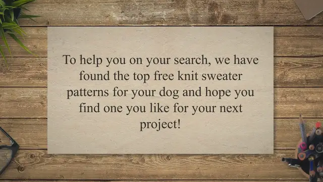 Video thumbnail for Top Free Knit Sweater Patterns for Your Dog - eKnittingStitches.com