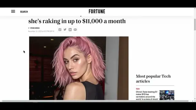 Video thumbnail for Create AI Influencer Model Like Milla Sofia! AI Influencer Marketing