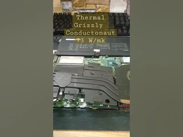 Video thumbnail for thermal grizzly condutonaut #laptopfix #thermal_paste #liquidmetal #gaming #pcgaming