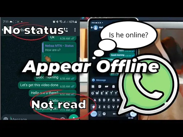 'Video thumbnail for How To Appear Offline On WhatsApp (When you're online)'