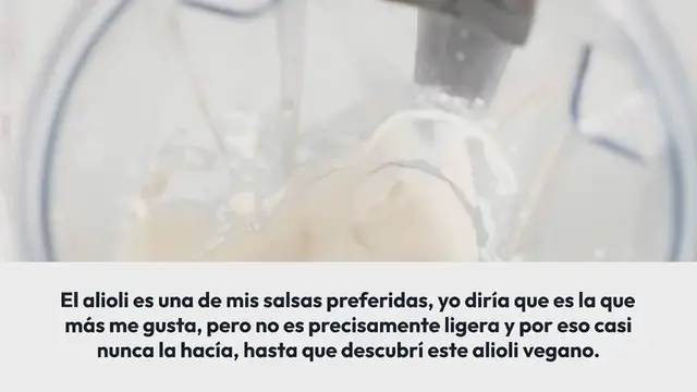 Video thumbnail for Alioli Vegano Sin Aceite
