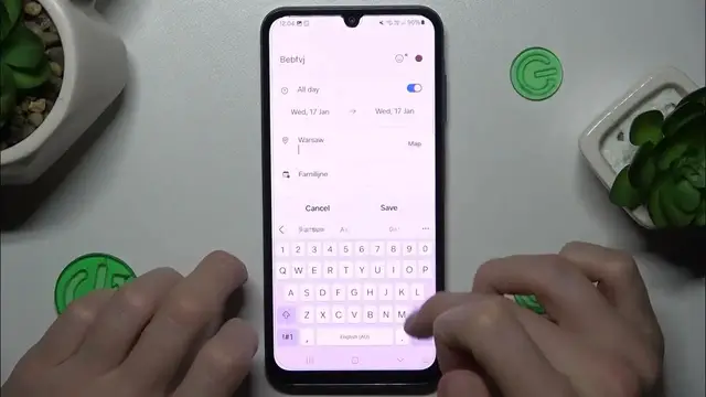 'Video thumbnail for How to Add Event to Calendar on SAMSUNG Galaxy A25'