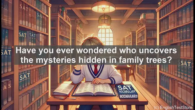 Video thumbnail for 5000 Must Know SAT Vocabulary - Genealogist: The Family History Detective