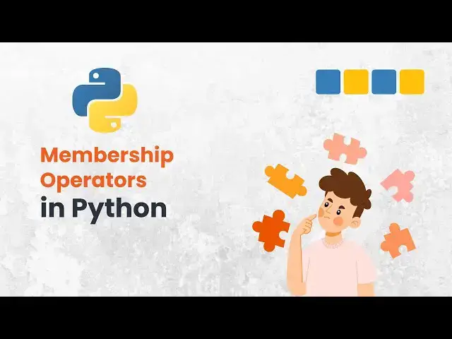 'Video thumbnail for Python Membership Operators Made Easy! (in, not in) #pybeginners'