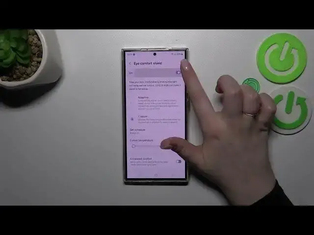 'Video thumbnail for How to Activate Eye Comfort Mode on SAMSUNG Galaxy S24 Ultra'