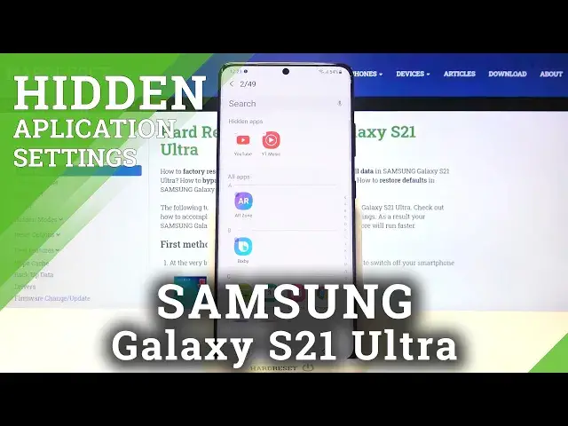 'Video thumbnail for How to Find and Open Hidden Apps in Samsung Galaxy S21 Ultra?'