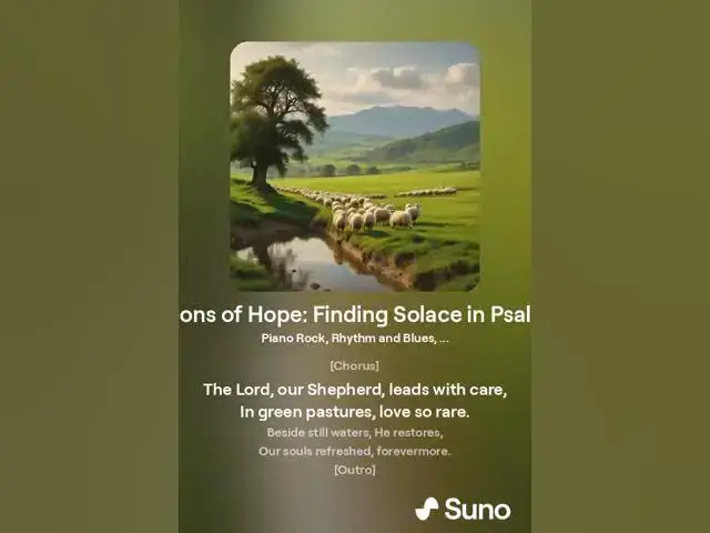 Video thumbnail for Beacons of Hope  Finding Solace in Psalm 23