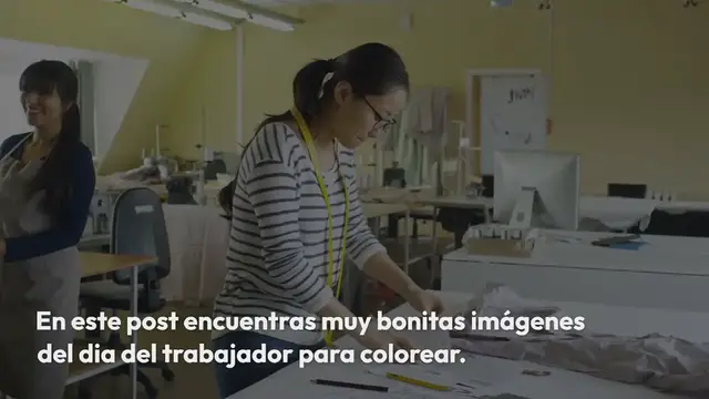 Video thumbnail for Dia del trabajador para colorear