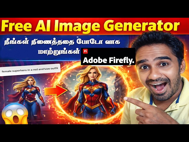 Video thumbnail for Free AI Image Generator | நீங்கள் நினைத்ததை Image ஆக மாற்றுங்க!