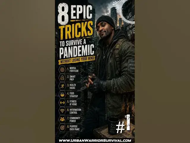Video thumbnail for 8 Tricks to Survive a Pandemic Without Losing Your Mind #prepper #survivaltips #pandemic