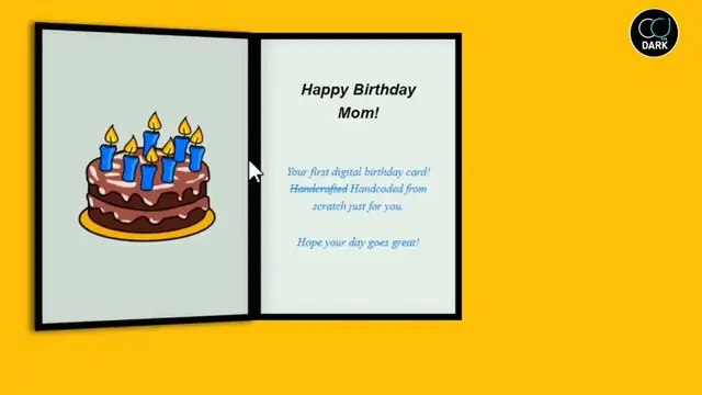 Video thumbnail for Create Animated Birthday Card with Html & CSS