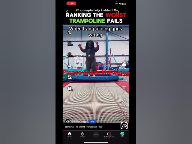 Video thumbnail for Trampoline fails 3 #foryou #funny #hilariousfails