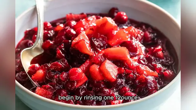'Video thumbnail for cranberry sauce recipe'