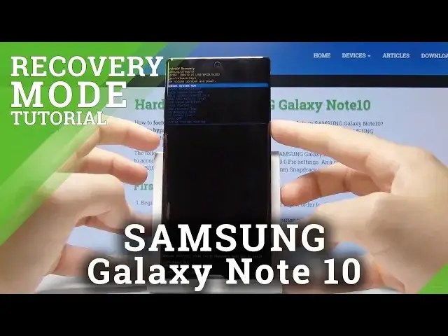 Video thumbnail for How to Enter Recovery Mode in SAMSUNG Galaxy Note 10 - Use Recovery Menu