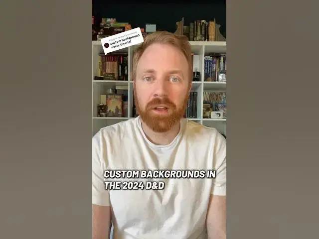 Video thumbnail for Custom backgrounds in the 2024 DnD rules