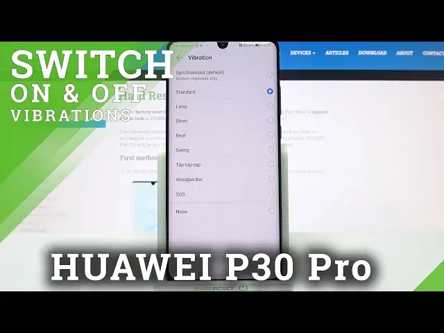 'Video thumbnail for HUAWEI P30 Pro – Open Vibration Settings in HUAWEI Main Customizations'