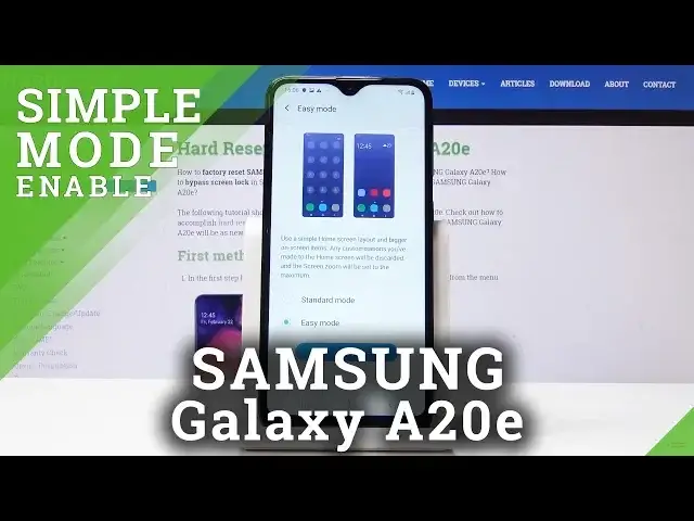 'Video thumbnail for How to Open Easy Mode in SAMSUNG Galaxy A20e - Simple Mode'