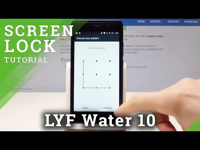 'Video thumbnail for How to Set Up Screen Lock in LYF Water 10 - Add Pattern & Password'