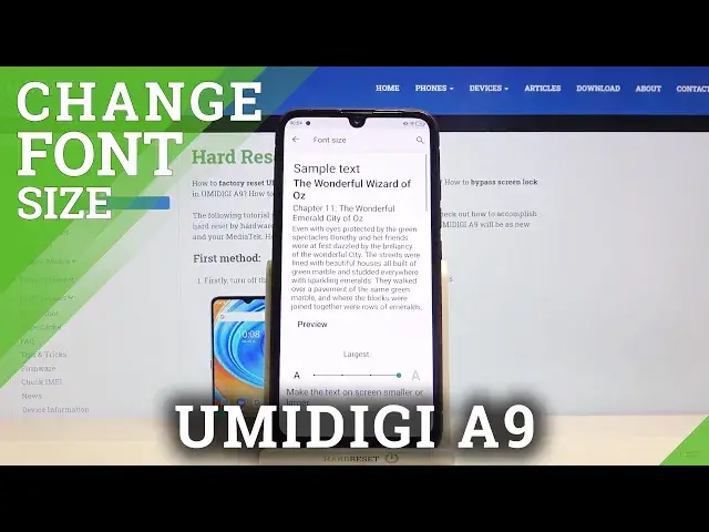 'Video thumbnail for Change Font Size - UMIDIGI A9 & Text Size Choosing'