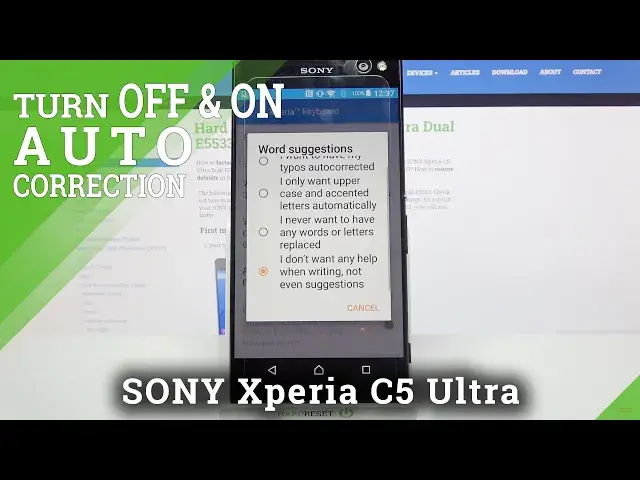 Video thumbnail for Auto-Correction Feature – SONY Xperia C5 and Keyboard Customization
