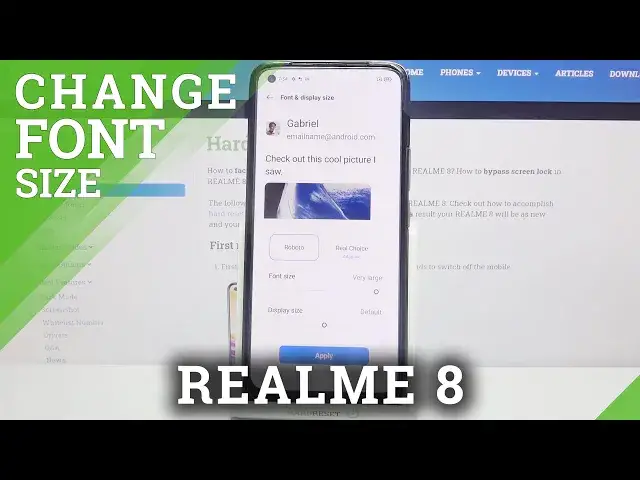 'Video thumbnail for How to Change Font Size on REALME 8 – Modify Font Size'