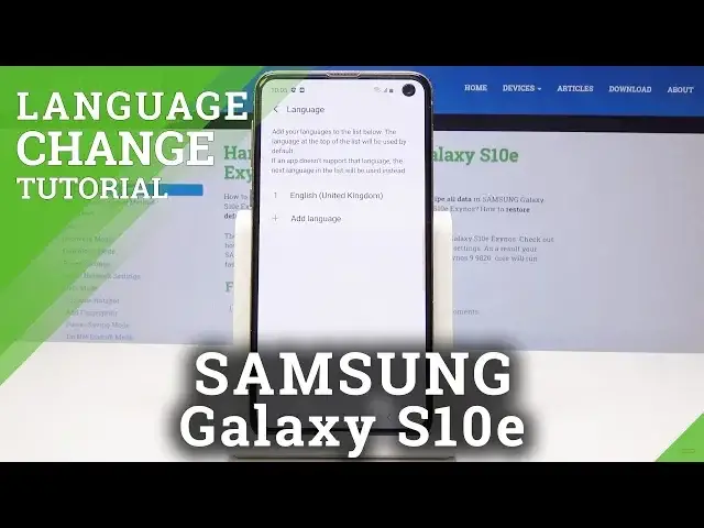 Video thumbnail for How to Change Language on SAMSUNG Galaxy S10e - Set Up Language