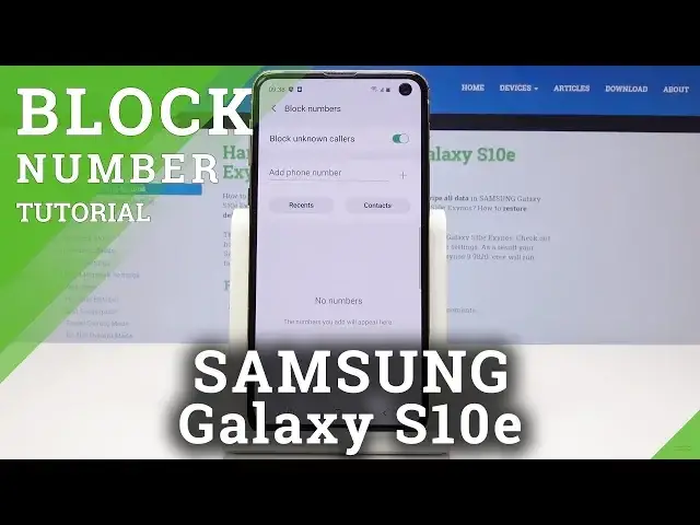 Video thumbnail for How to Block Number in SAMSUNG Galaxy S10e - Create Blacklist / Block Contact