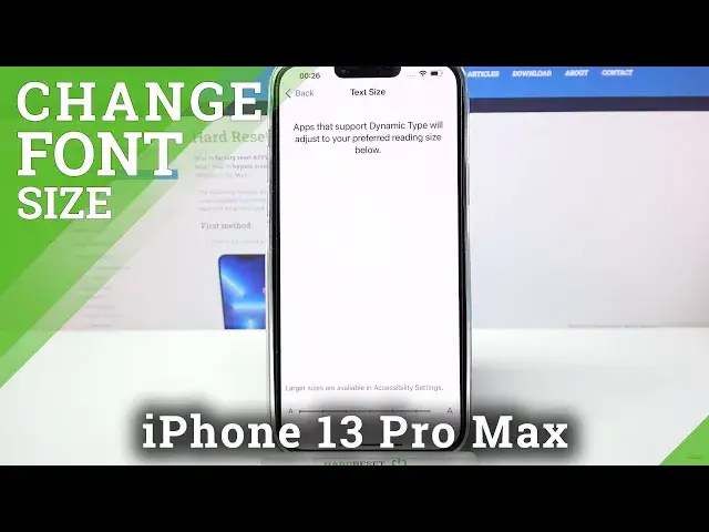 'Video thumbnail for How to Change Font Size on iPhone 13 Pro Max - Resizing APPLE Fonts'