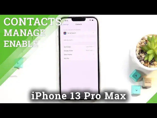 'Video thumbnail for How to Sort Contacts in iPhone 13 Pro Max  - Manage Contacts Settings'