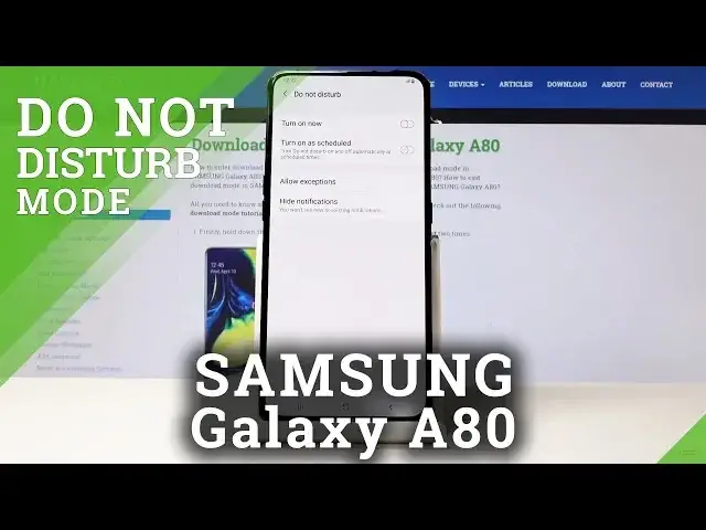 'Video thumbnail for How to Enable Do Not Disturb Mode in Samsung Galaxy A80 - Silent Mode'
