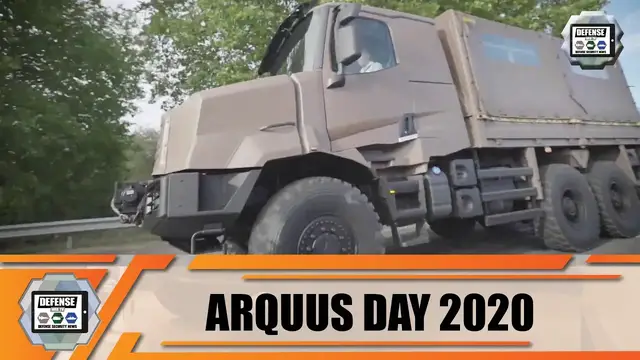 'Video thumbnail for ARQUUS displays updated technology achievements new ARMIS military trucks and combat vehicles'