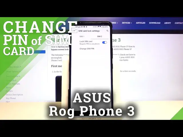 'Video thumbnail for ASUS ROG Phone 3 - Set SIM PIN on SIM Card'