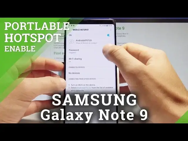 'Video thumbnail for How to Allow Portable Hotspot on SAMSUNG Galaxy Note 9 - Wi-Fi Sharing |HardReset.Info'