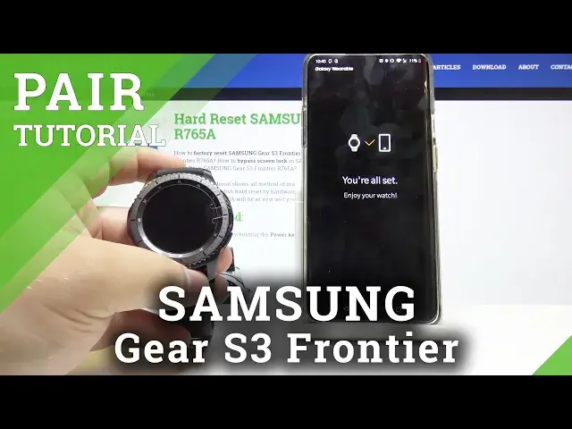 Video thumbnail for How to Pair SAMSUNG Gear S3 Frontier - Set Up / Pair with Phone