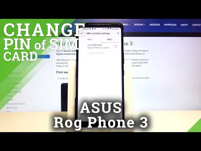 'Video thumbnail for How to Remove SIM PIN from SIM Card in ASUS ROG Phone 3?'