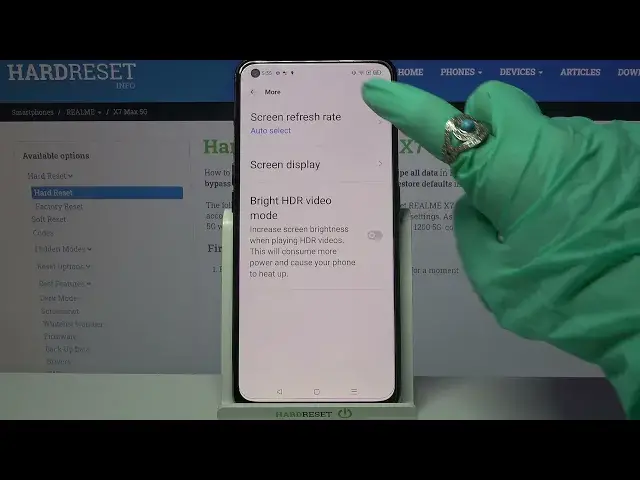 'Video thumbnail for How to Change Display Refresh Rate – Main Settings on REALME X7 Max'