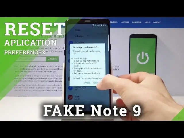 Video thumbnail for How to Reset App Preferences in Samsung Galaxy Note 9 Clone - Restore Default App Settings