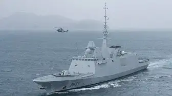 'Video thumbnail for DCNS Delivers FREMM Frigate Languedoc to the French Navy'