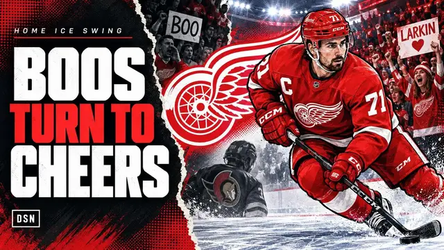 Video thumbnail for Red Wings finally get the win, and Larkin’s night flips at home