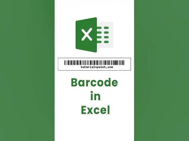 'Video thumbnail for How to use barcodes in excel? ( In 2 steps) | Barcode shortcut trick #shorts #exceltricks'