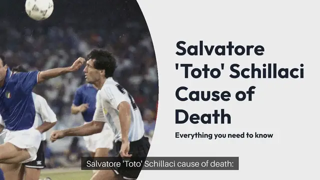 Video thumbnail for Salvatore 'Toto' Schillaci cause of death: What did the Italian stricker who was top scorer at World Cup in 1990 die of at age 59?