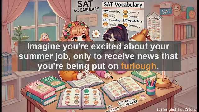 Video thumbnail for 5000 Must Know SAT Vocabulary - What Does Furlough Mean? SAT Vocab and Real-World Impact