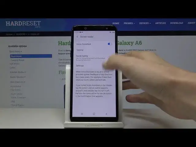 Video thumbnail for How to Enable TalkBack on Samsung Galaxy A6 – Activate TalkBack