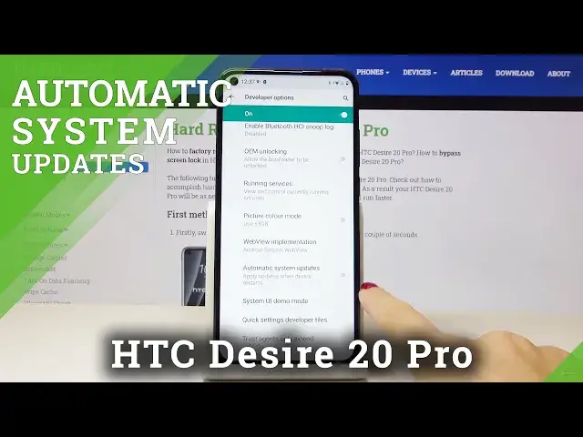 Video thumbnail for How to Set Up Auto Updates in HTC Desire 20 Pro - Turn On / Off Automatic Updates