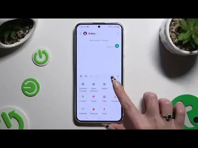 Video thumbnail for How to Add Audio/Music or Video Files To A Text Message on Samsung Galaxy S24+?